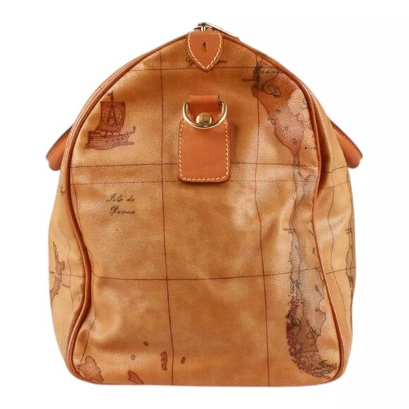Authentic Alviero Martini Classe world map brown Boston bag - Picture 14 of 16